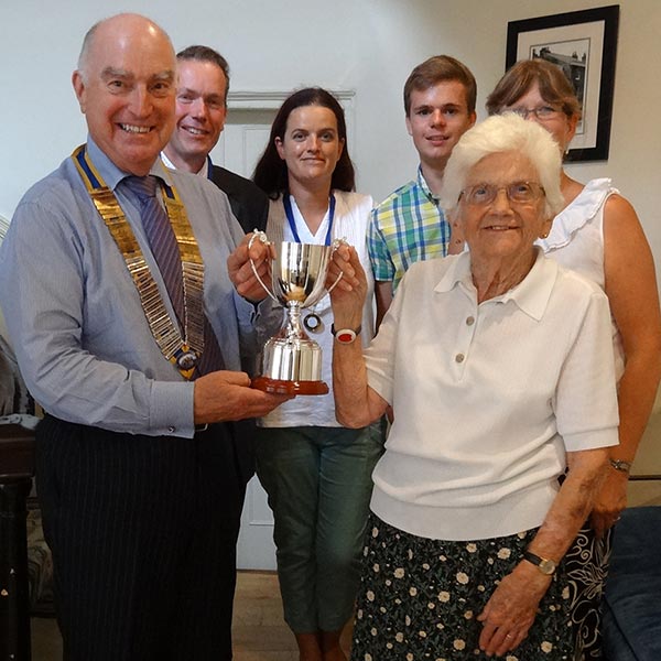 Group photo with trophy